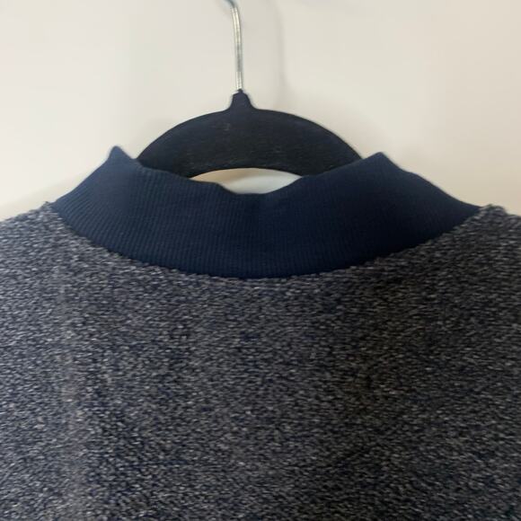 Old Navy Marled Bomber Jacket Sz Large Navy Blue - Picture 4 of 4